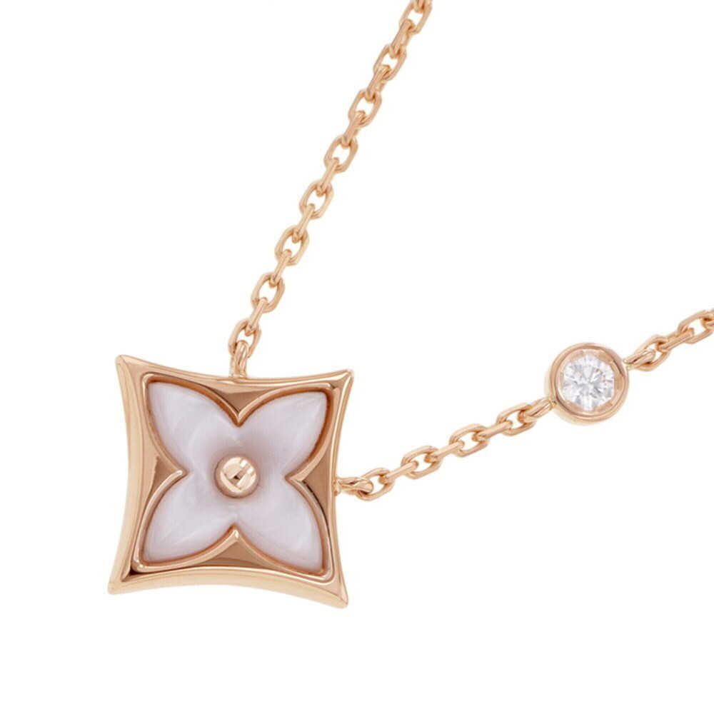LOUIS VUITTON 18k Gold Diamond Necklace